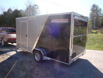 Integrity True Line V Nose 7'X 14' Tandem Axle , Gvwr 7700#, Ramp Door, Black, Has A Few Scratches